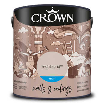 Crown Walls & Ceilings Matt Emulsion - Linen Blend - 2.5L