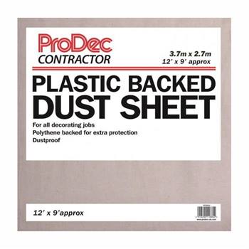 ProDec Cotton Twill Plastic Backed Dust Sheets